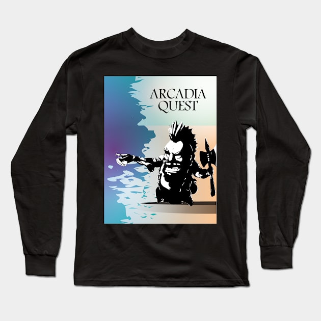 Arcadia Quest - Board Games Design - Movie Poster Style - Board Game Art Long Sleeve T-Shirt by MeepleDesign